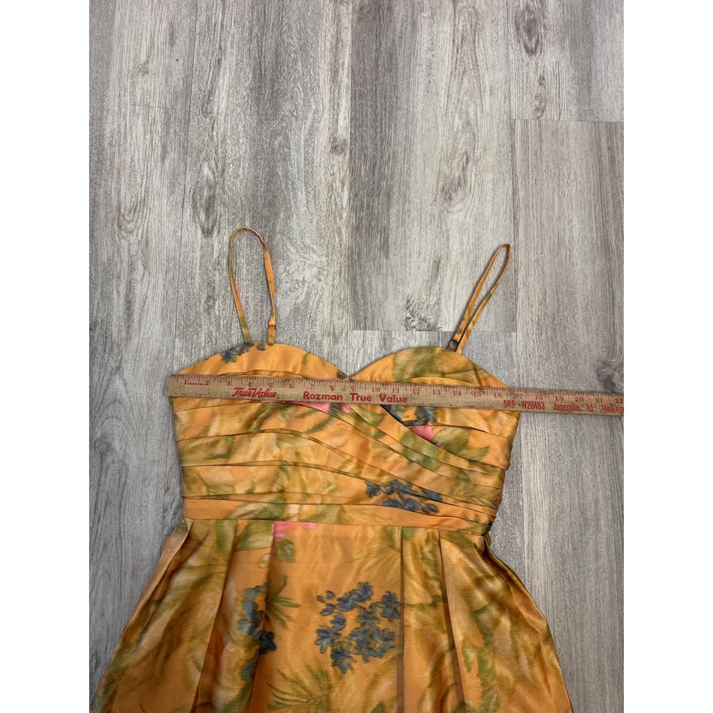 Anthropologie James Coviello Botanica Floral Cocktail Dress Women Size 10 - Picture 8 of 9